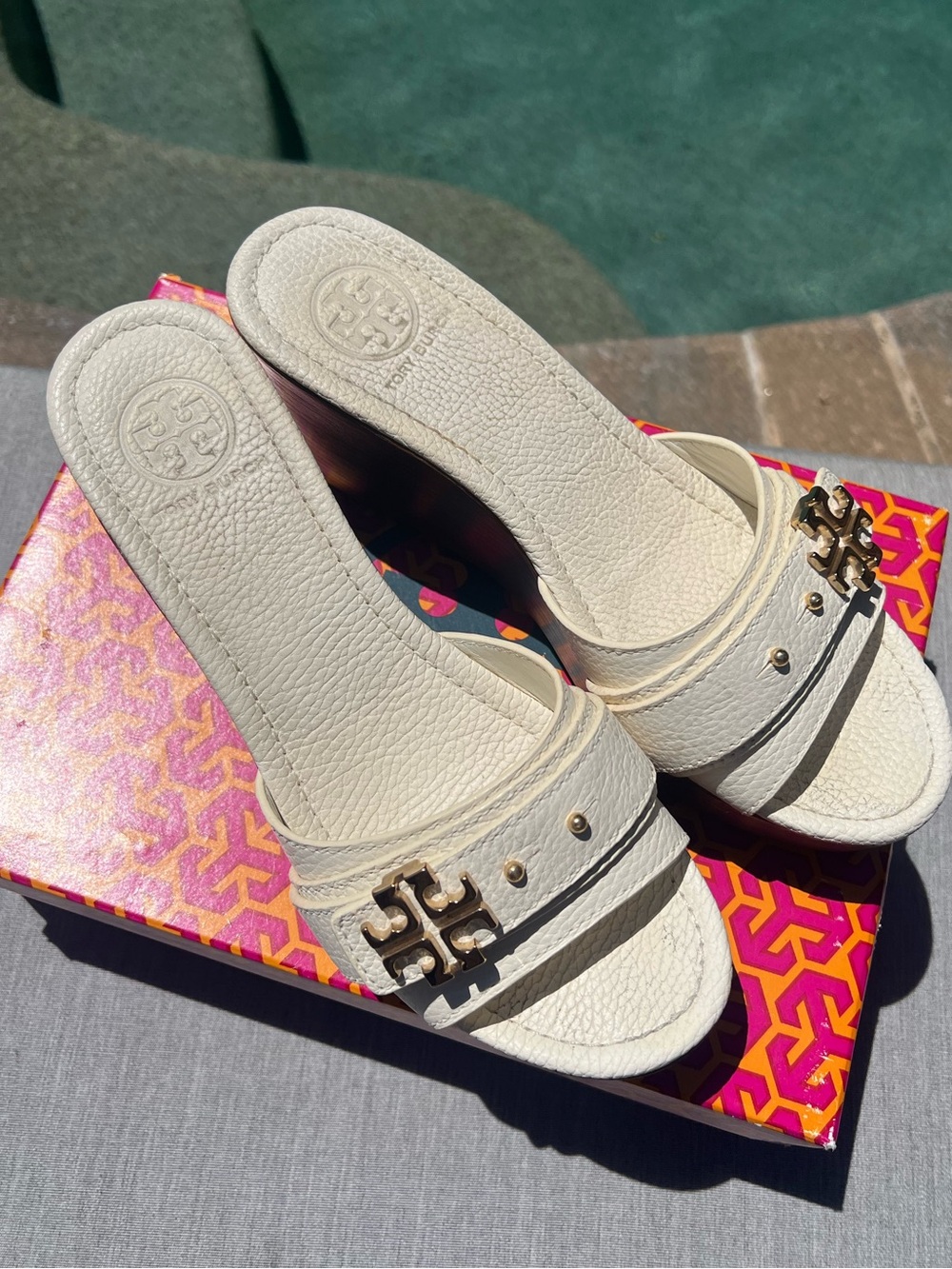 Tory Burch Elina Platform Sandal Size 9 - Picture 2 of 16